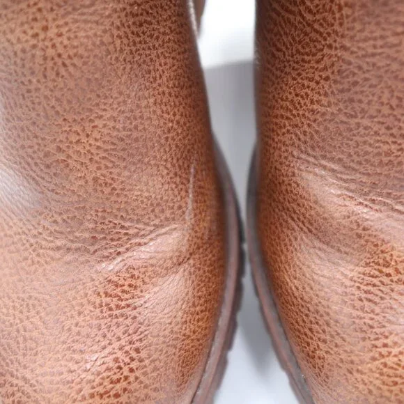 Mia Women’s Boots Ankle Jody Chelsea Booties Brown Block Heel, Size 9 - Picture 5 of 7